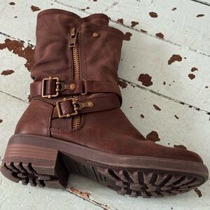 B52 City Bullboxer Size EU 38 #B52 Mid Calf Combat Boots, Brown